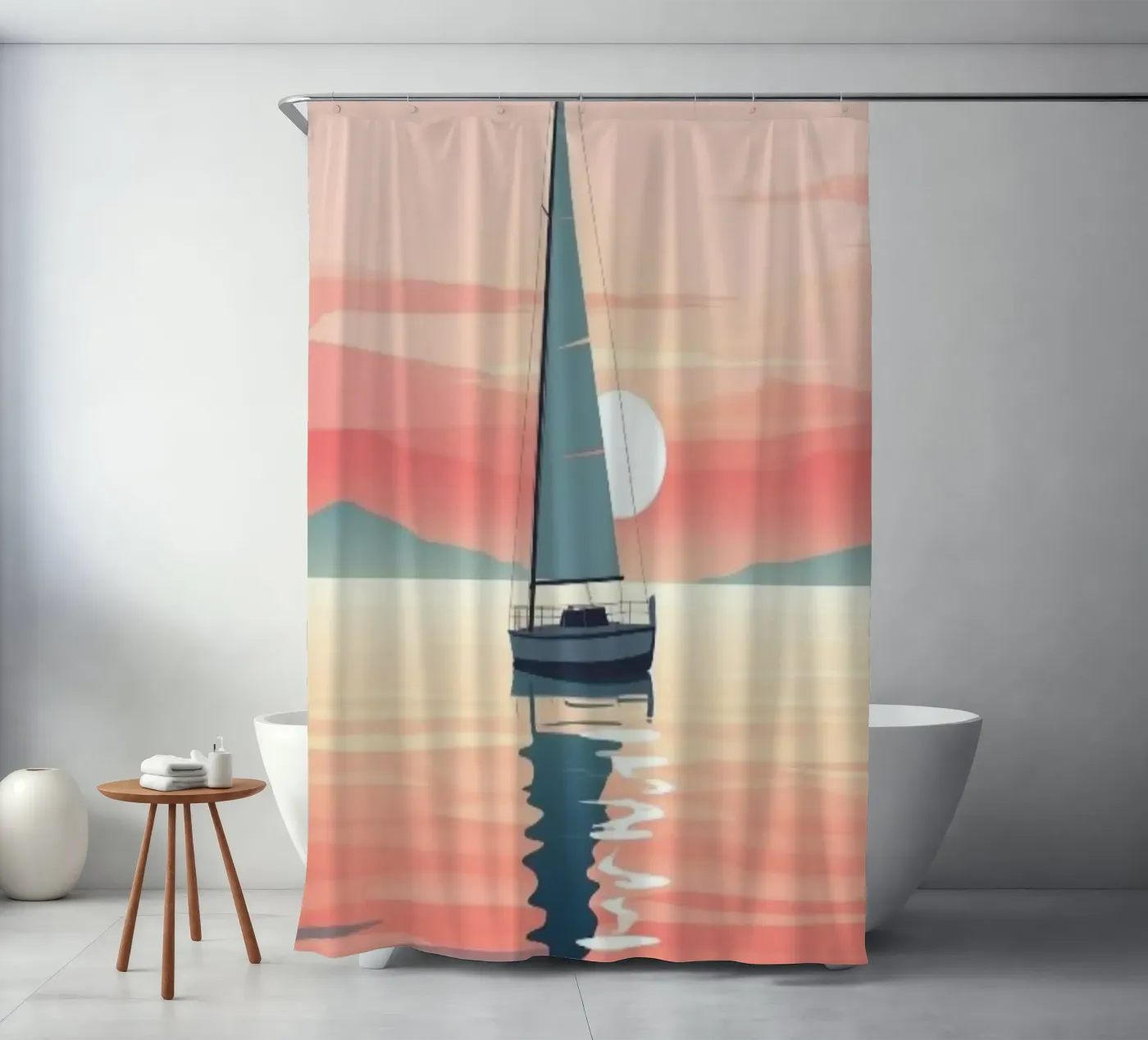 reflection sky Duschvorhang von twillight