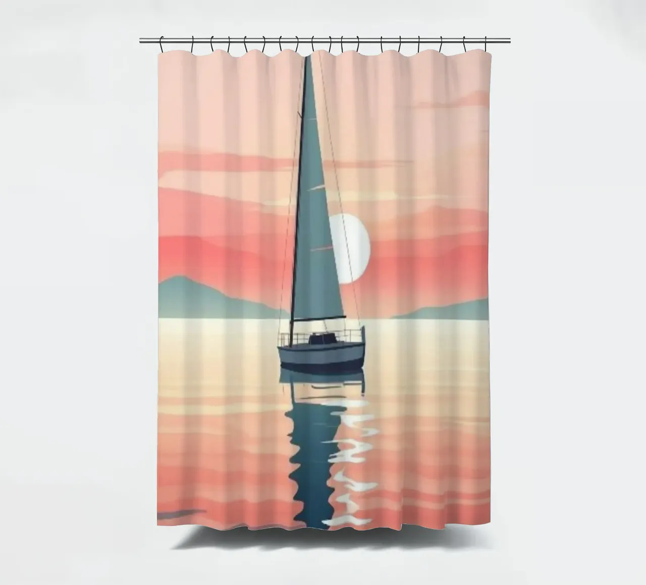 reflection sky Duschvorhang von twillight