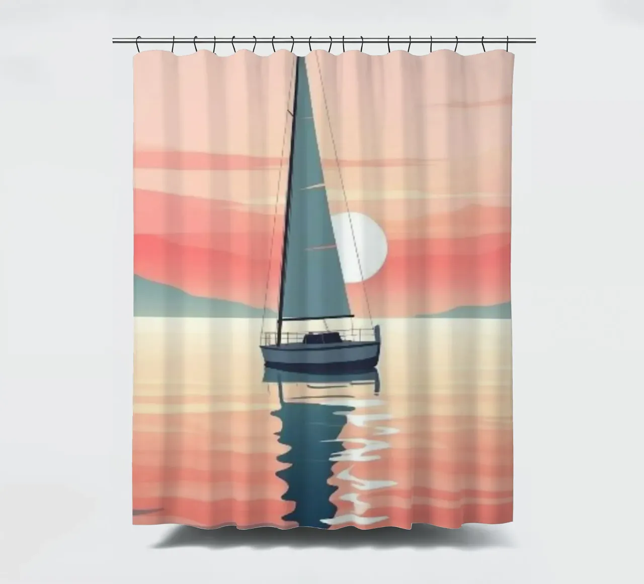 reflection sky Duschvorhang von twillight