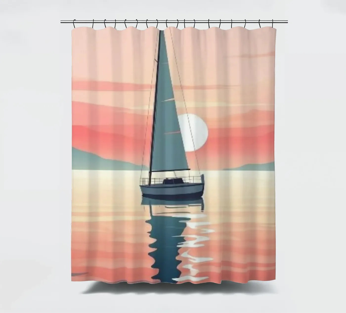 reflection sky shower curtain by twillight