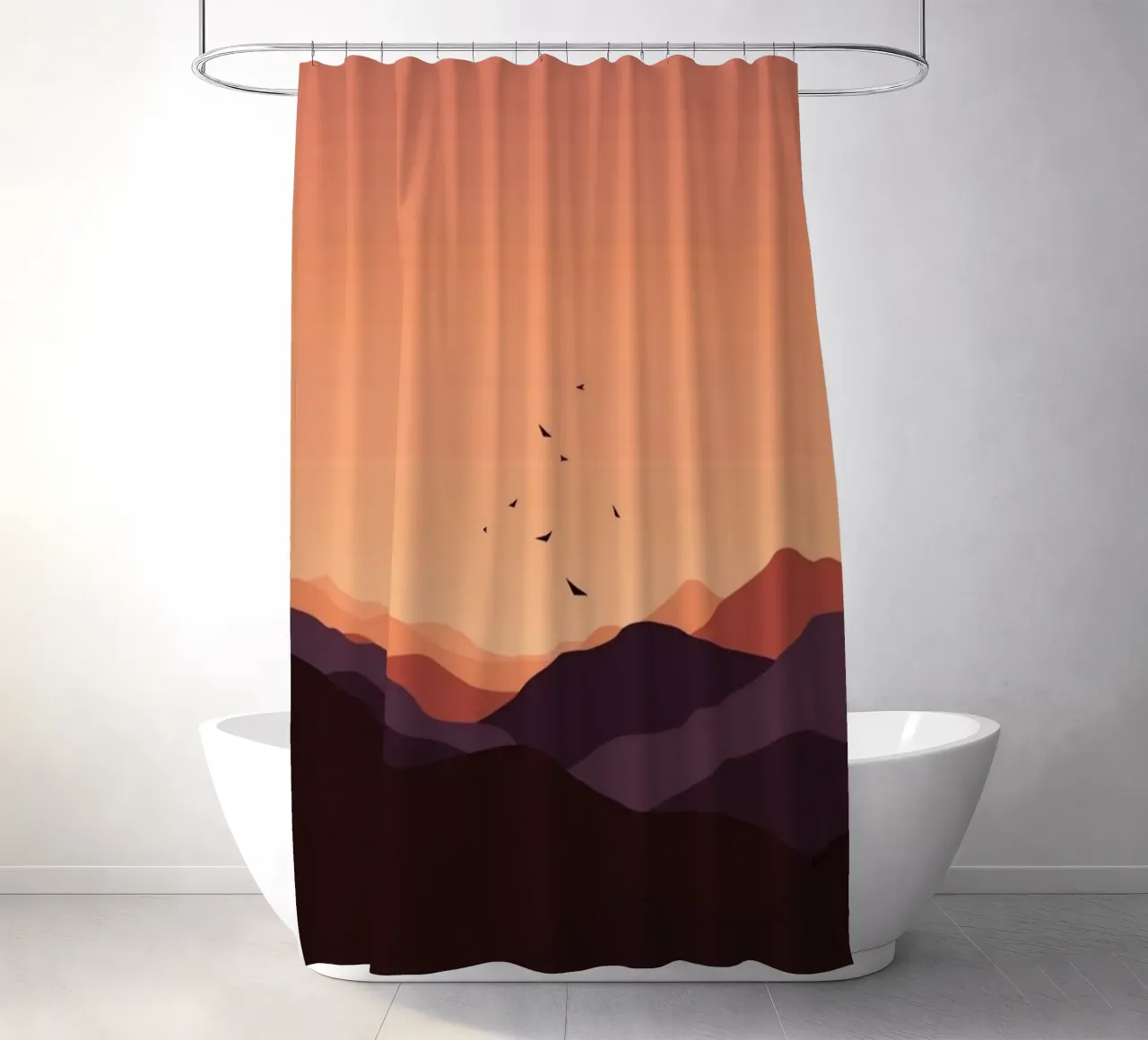 gradient horizon tenda da doccia da twillight
