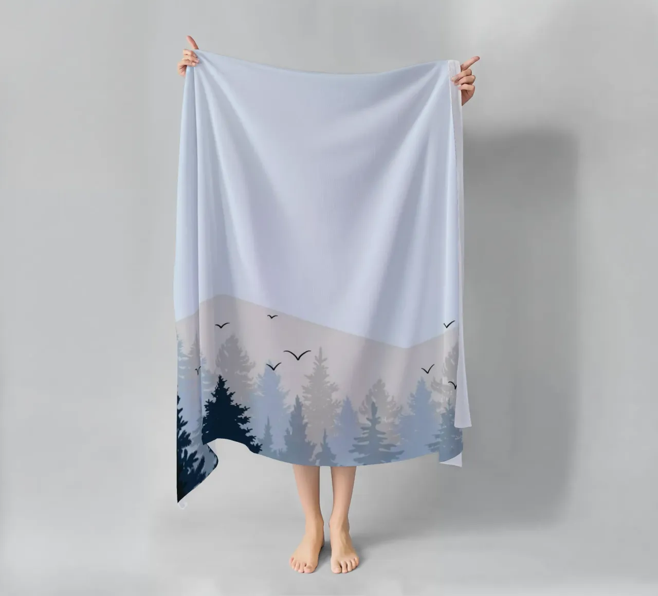 nature silhouette beach towel by twillight