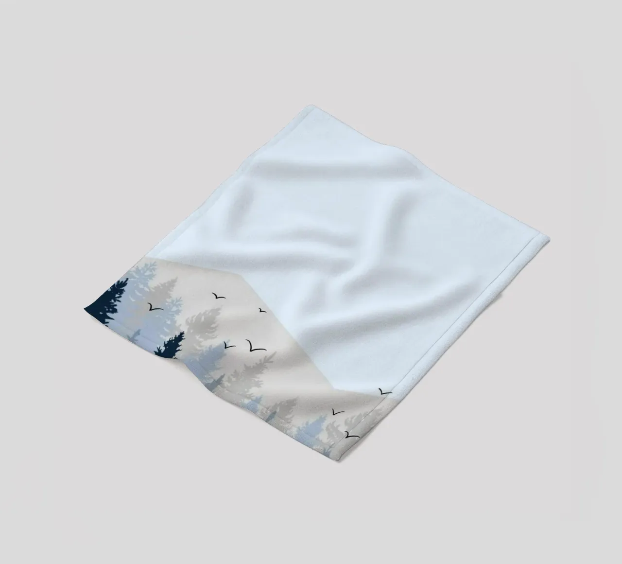 nature silhouette fleece blanket by twillight