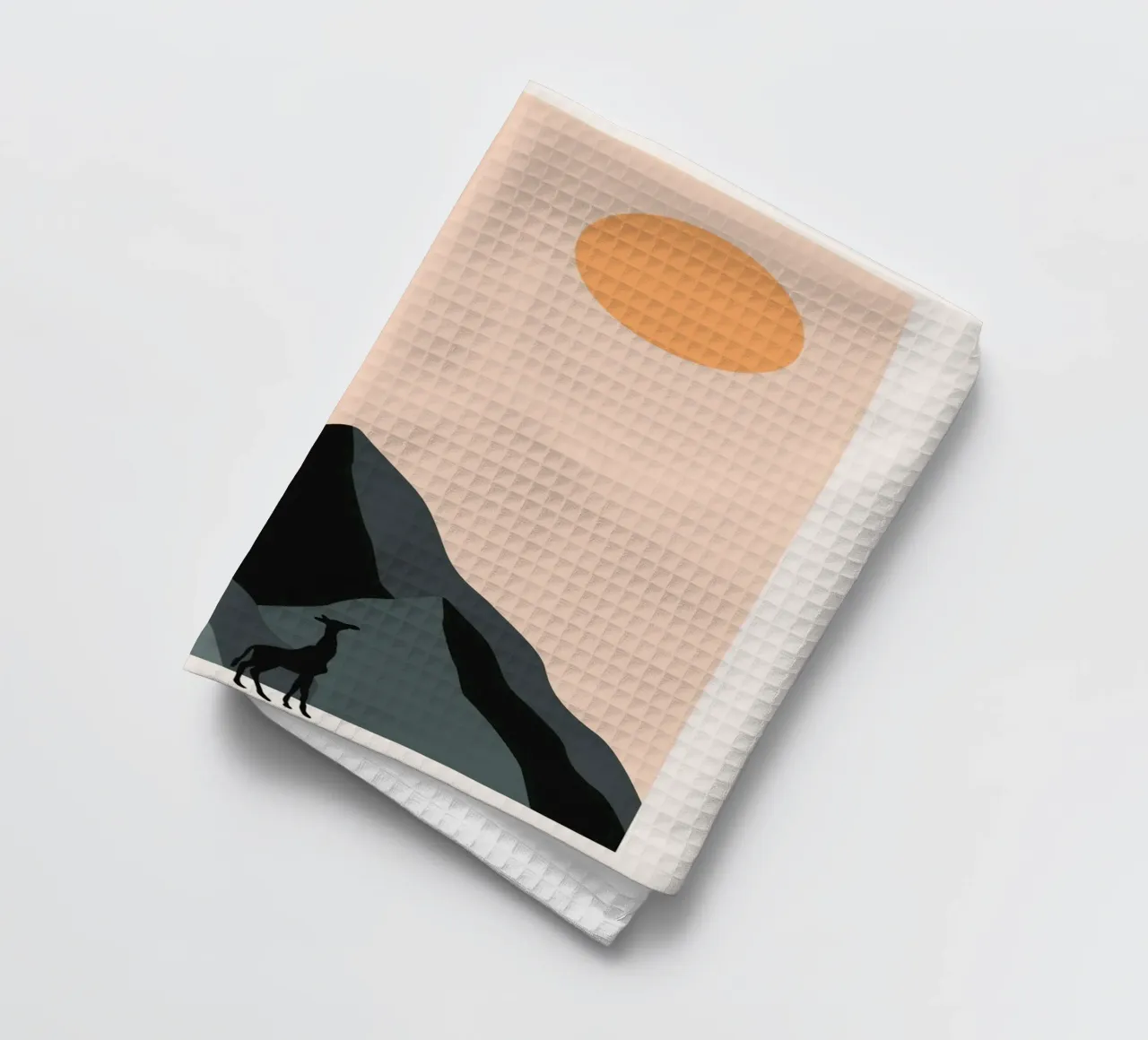 wildlife landscape tea towel by Histrol