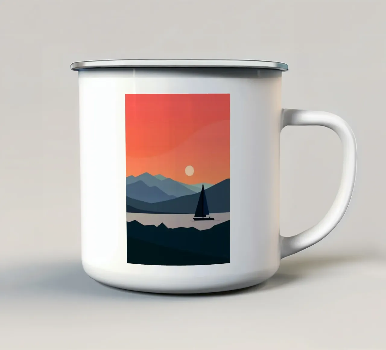 silhouette evening tazza in smalto da twillight