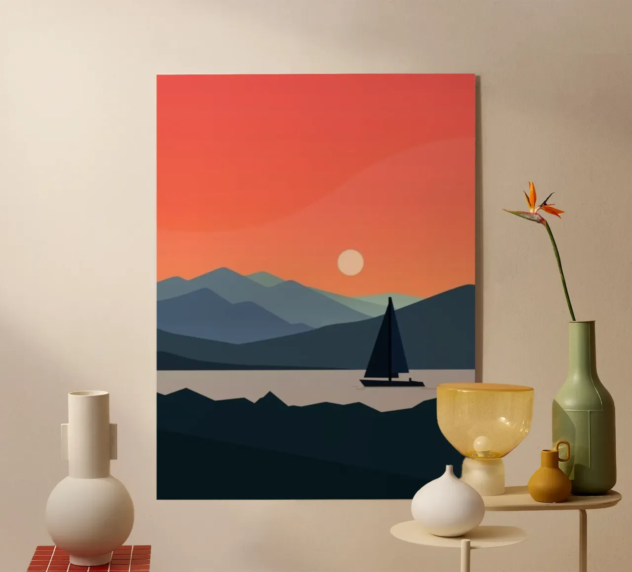 silhouette evening plexiglass da twillight