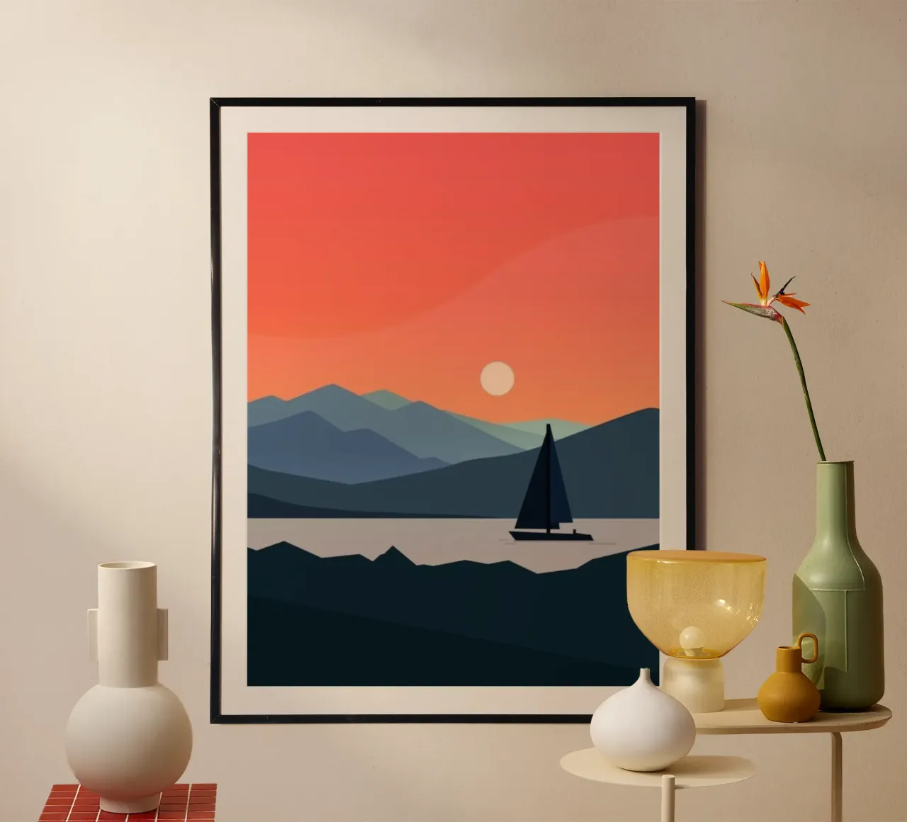 silhouette evening poster by twillight