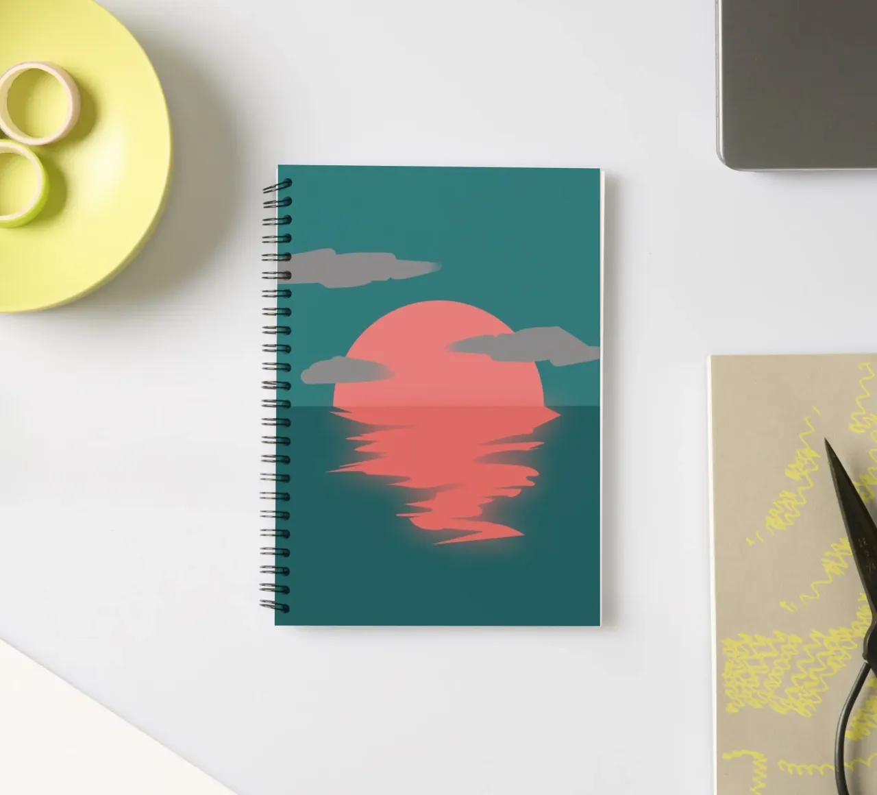 peaceful dusk twilight spiral notebook by twillight