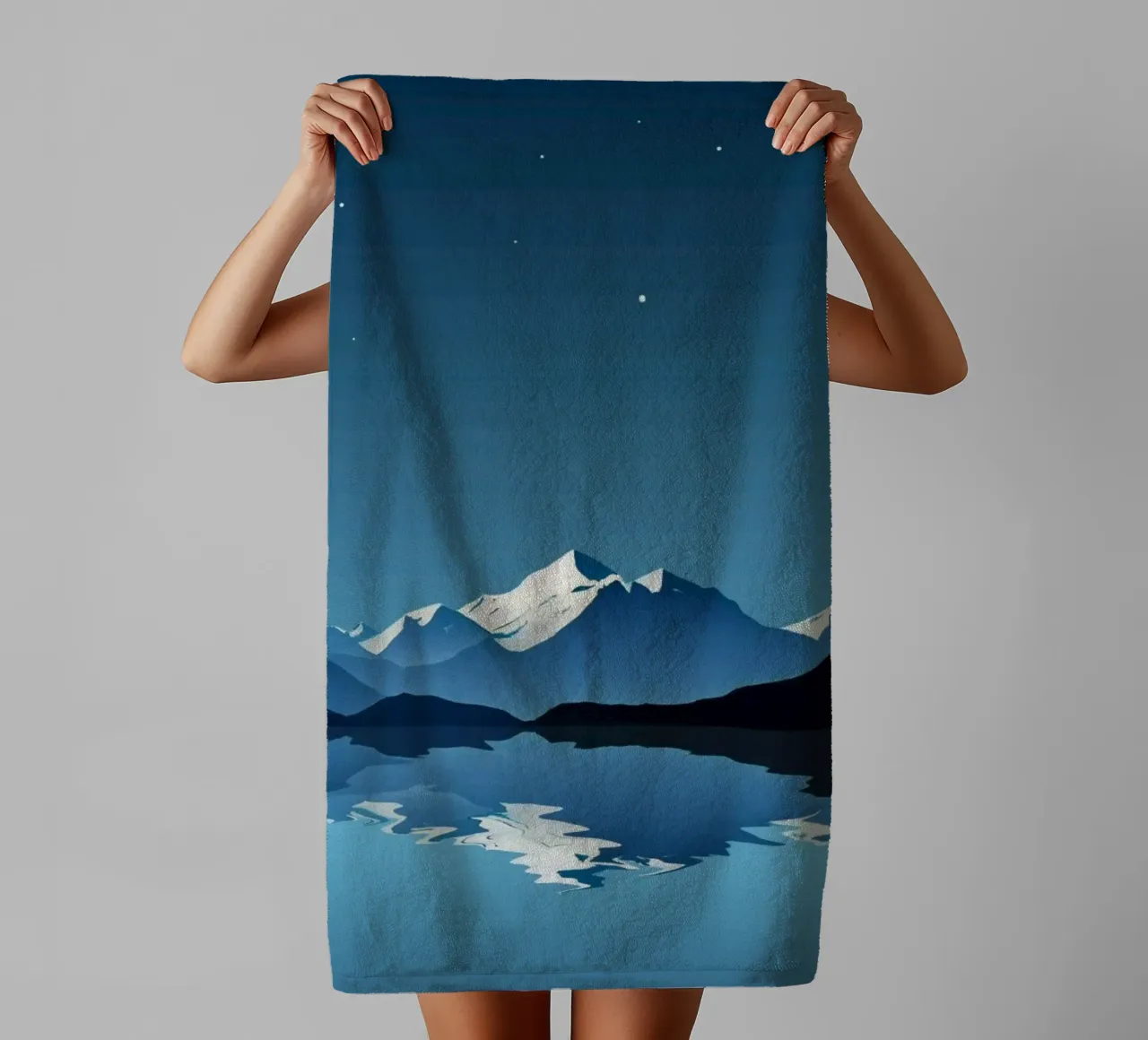 landscape dusk towel by prindy