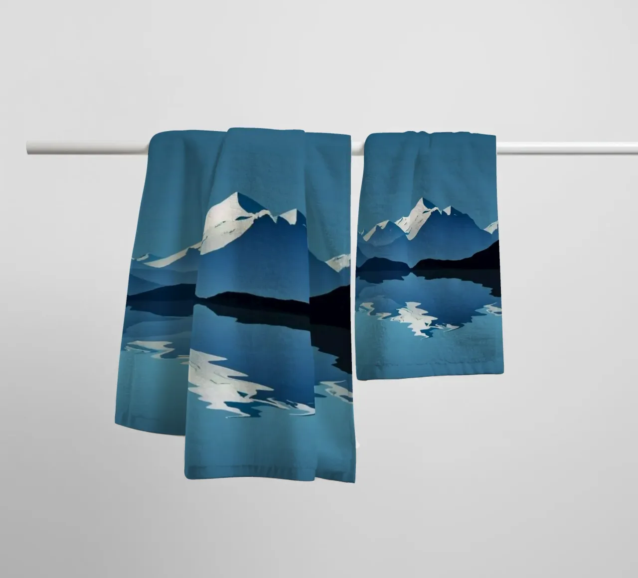 landscape dusk towel by prindy
