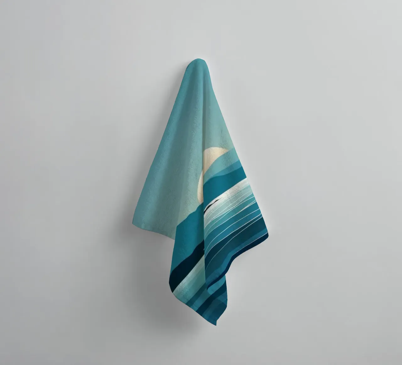 coastal peaceful asciugamano da bagno da prindy