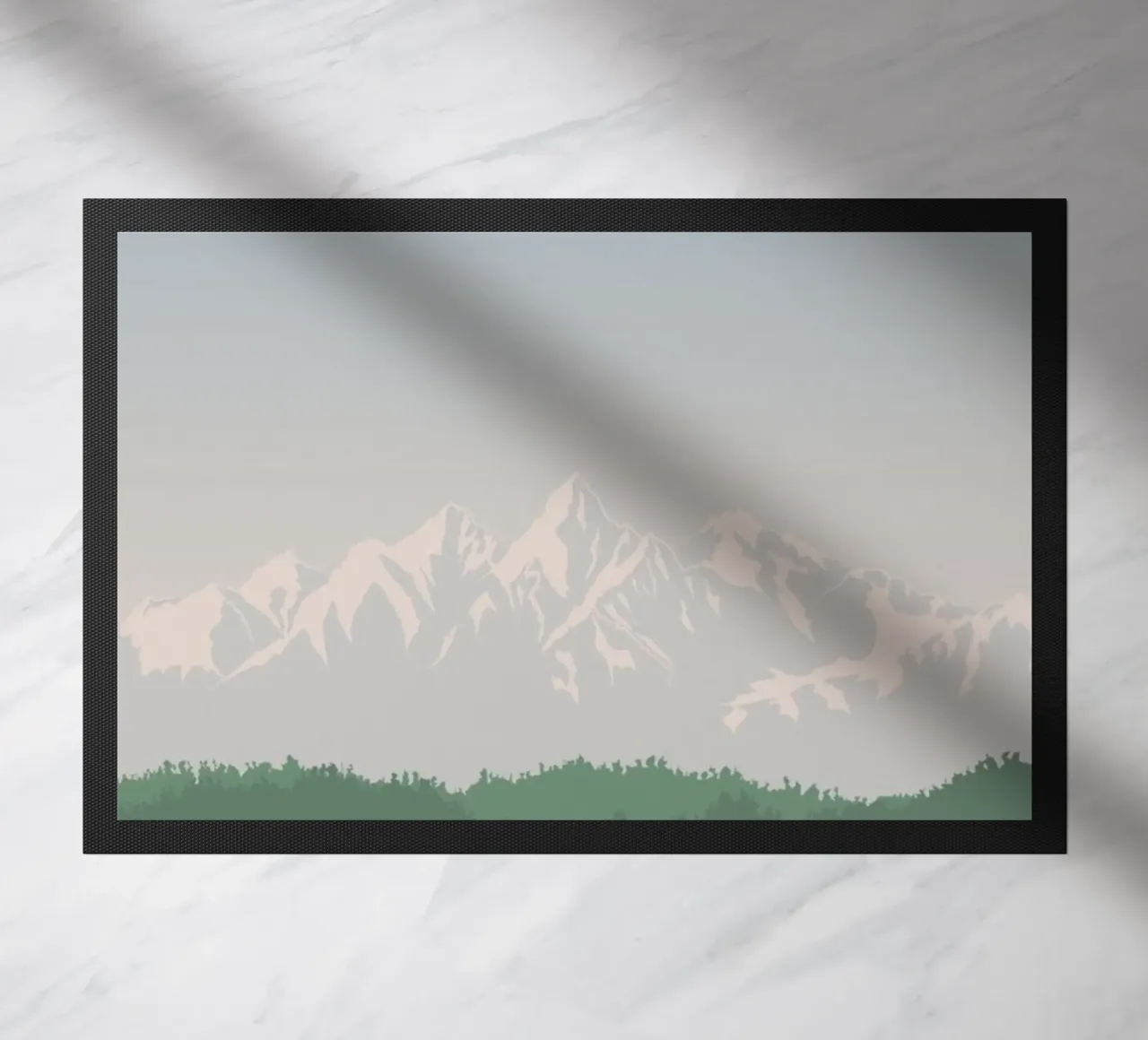 snowcapped peaks tree line zerbino da prindy
