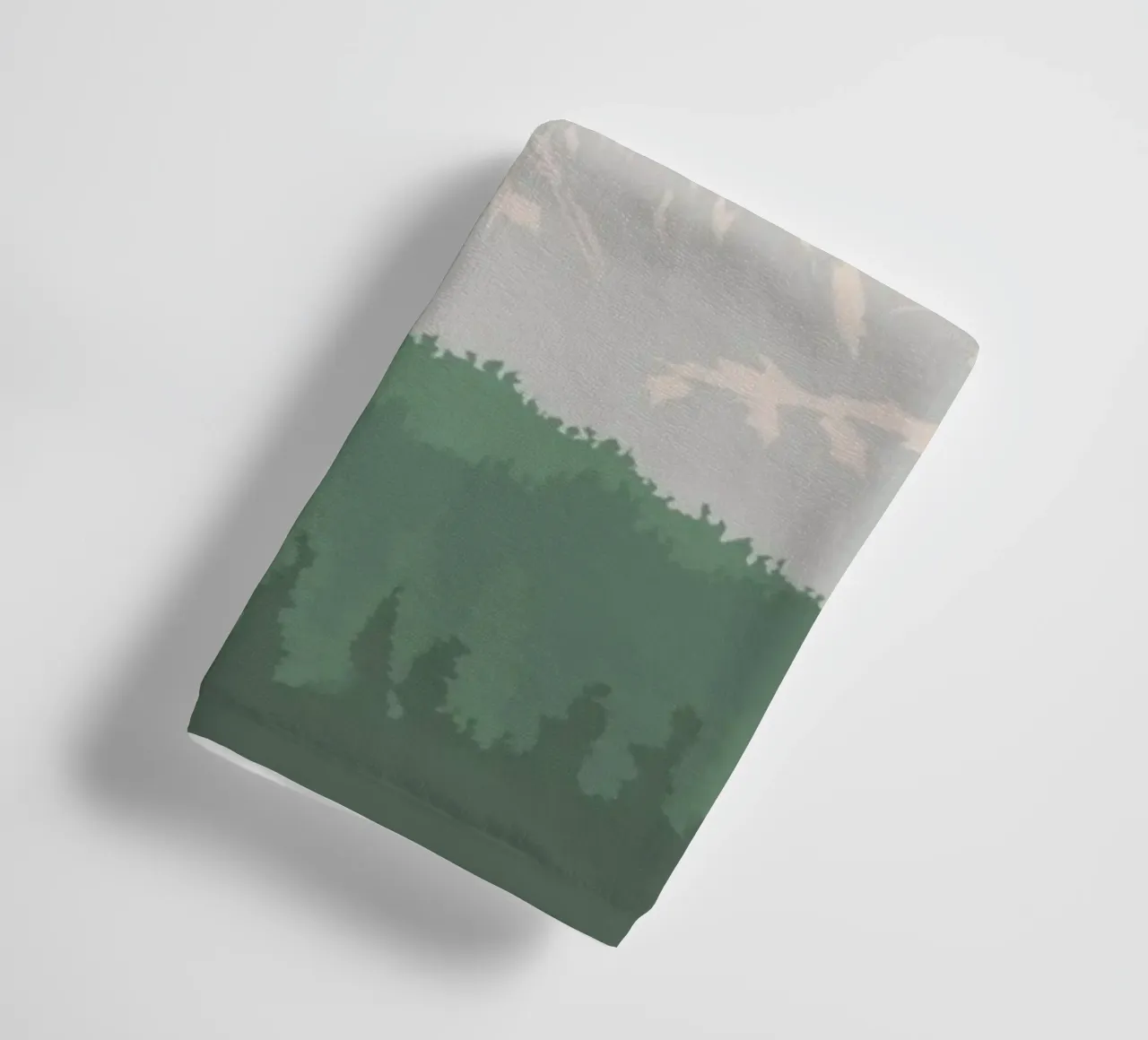 snowcapped peaks tree line asciugamano da bagno da prindy