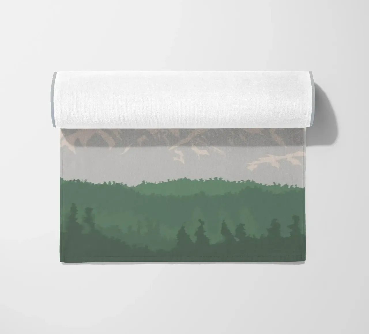 snowcapped peaks tree line telo mare da prindy