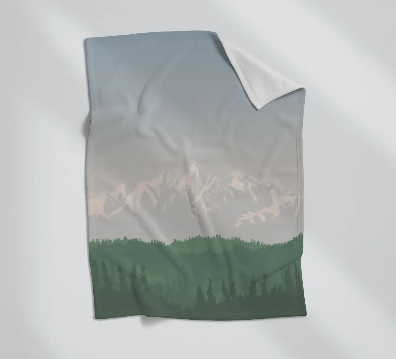 snowcapped peaks tree line coperta in pile da prindy