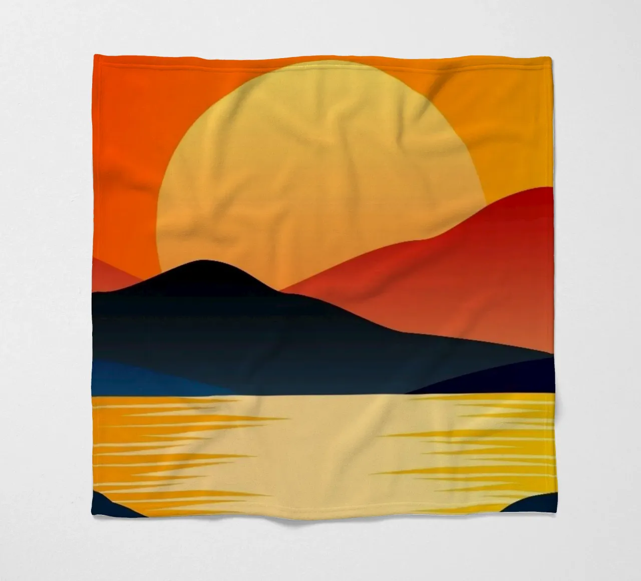 horizon calm evening coperta in pile da prindy