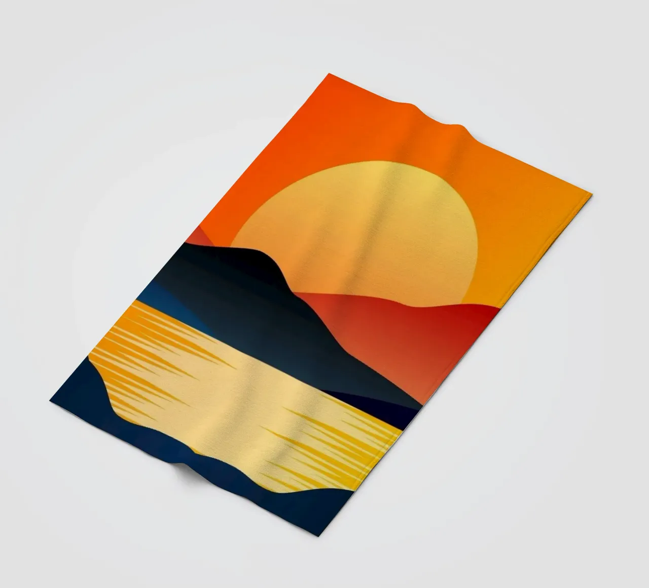 horizon calm evening coperta in pile da prindy
