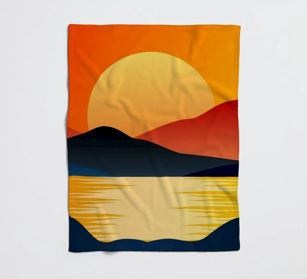 horizon calm evening coperta in pile da prindy