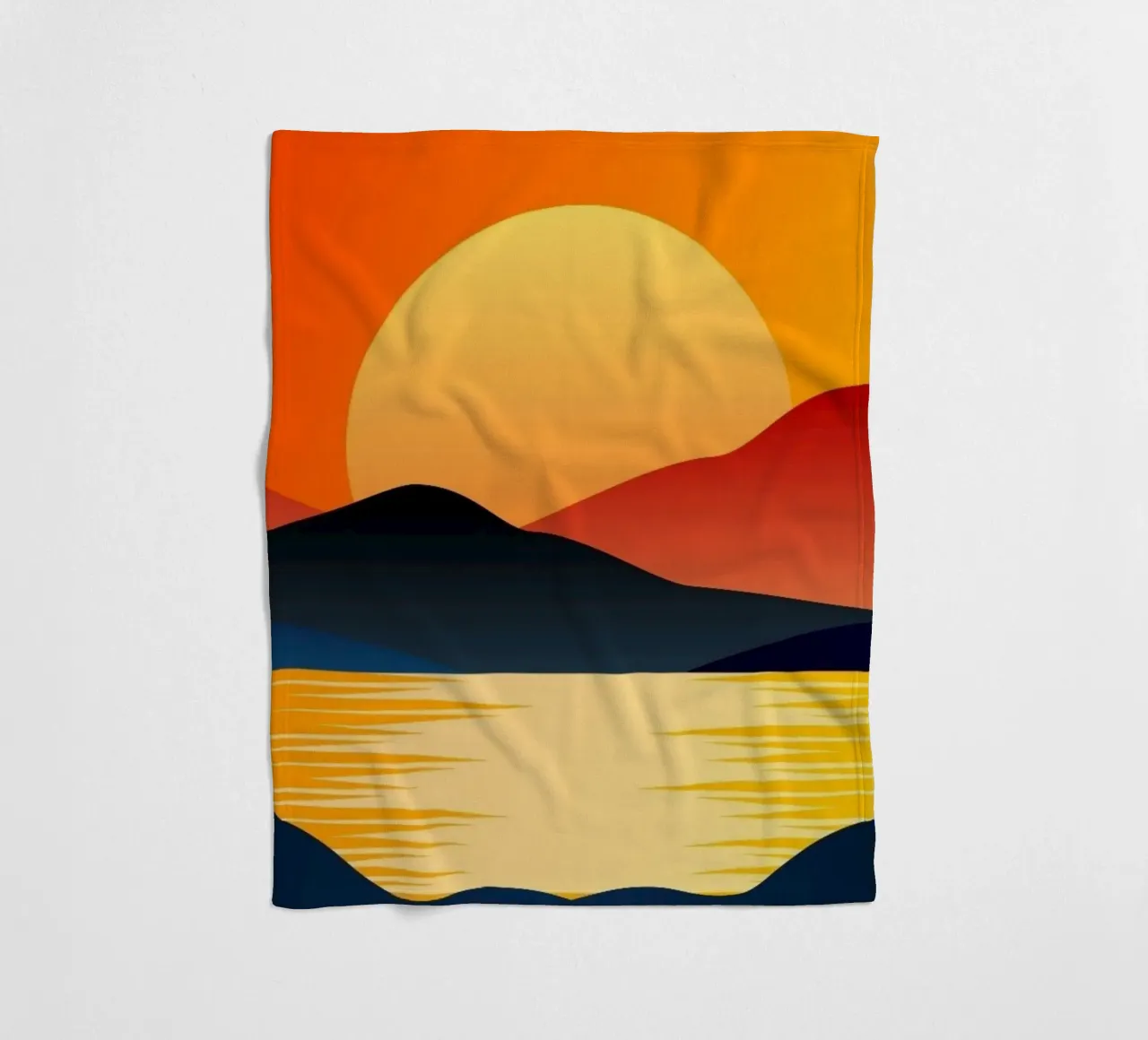 horizon calm evening coperta in pile da prindy