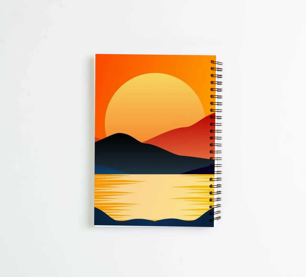 horizon calm evening spiral notebook by prindy