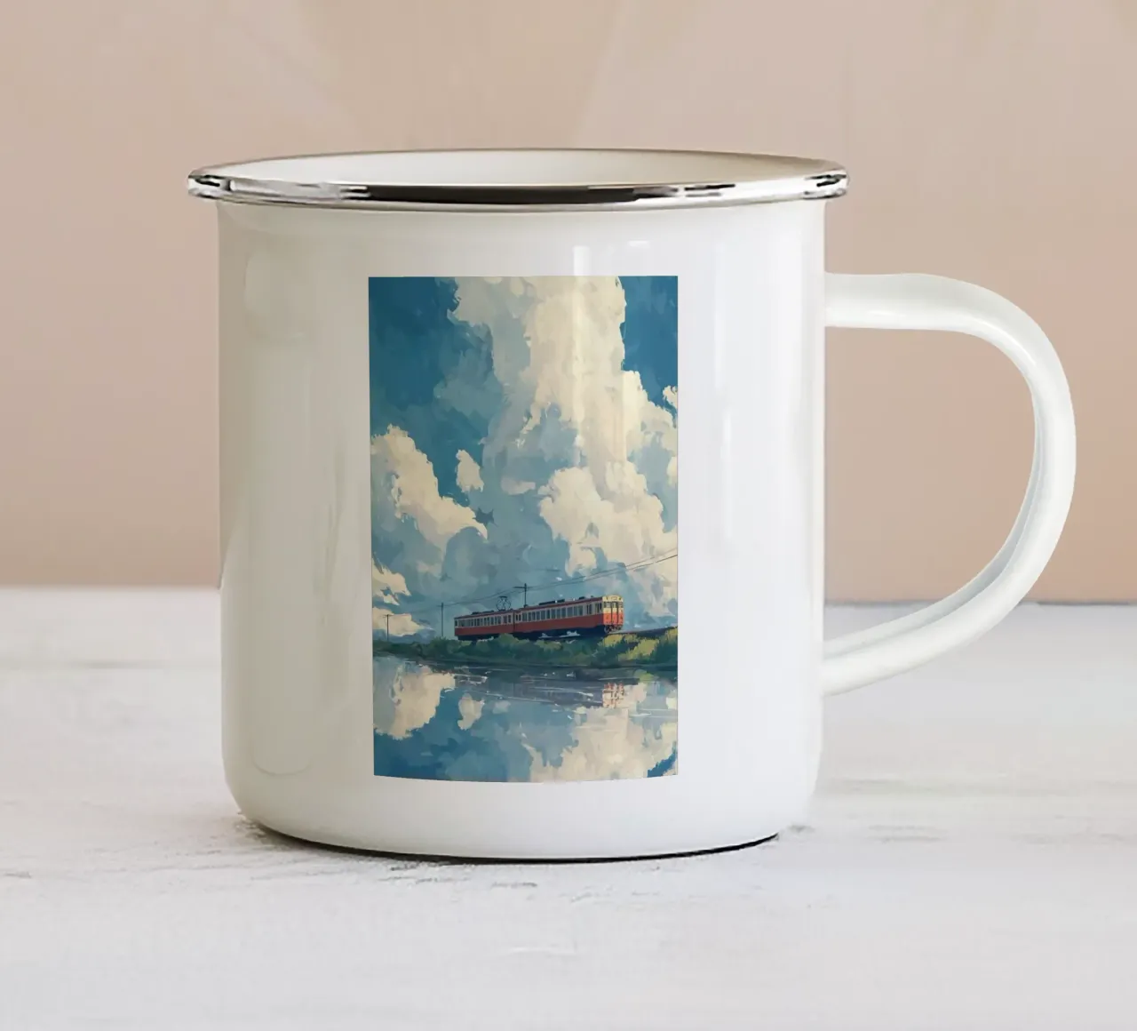 poles horizon tazza in smalto da prindy