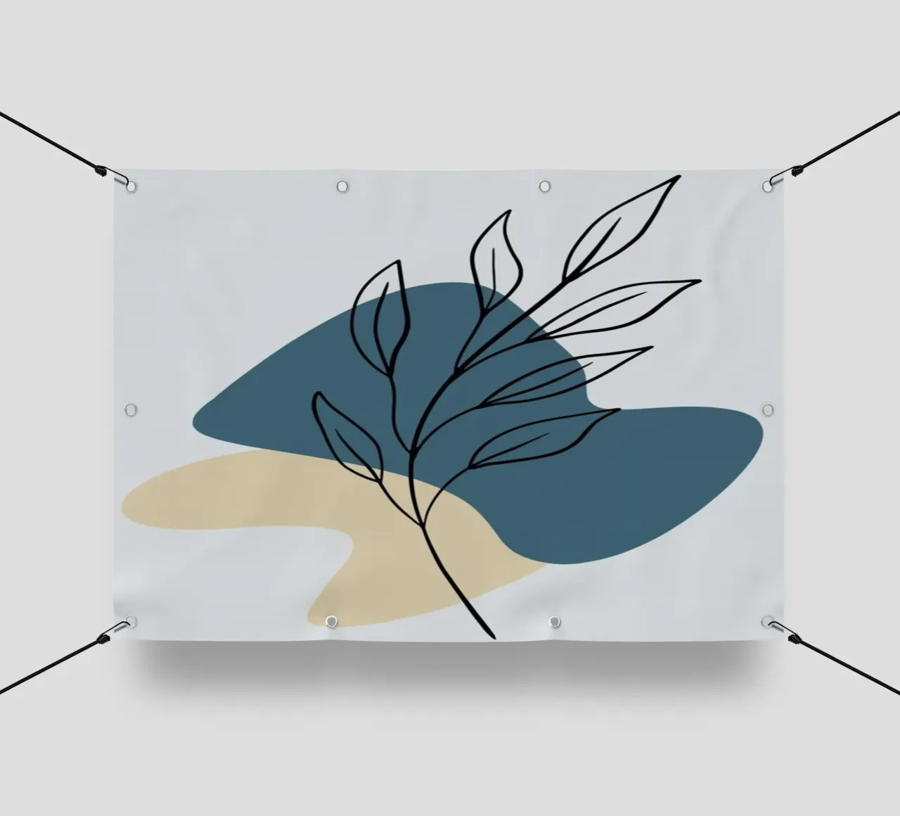 minimalist line drawing design telo in pvc da prindy