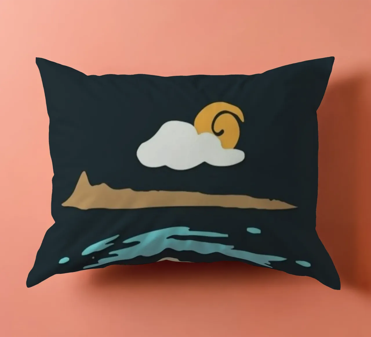 coastline scenery cuscino da prindy