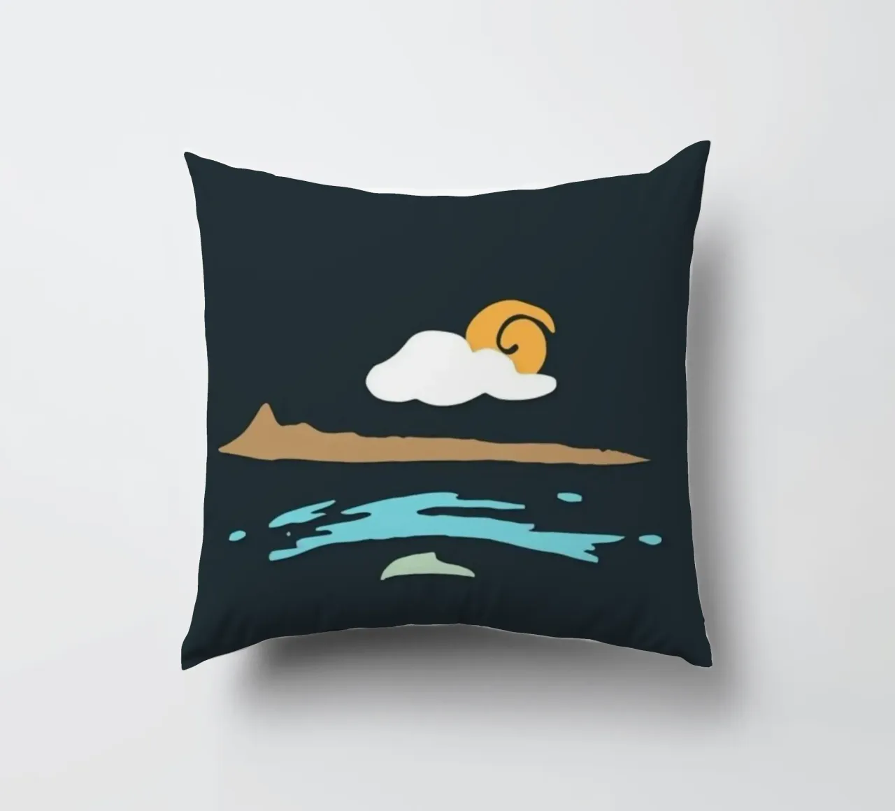 coastline scenery cuscino da prindy