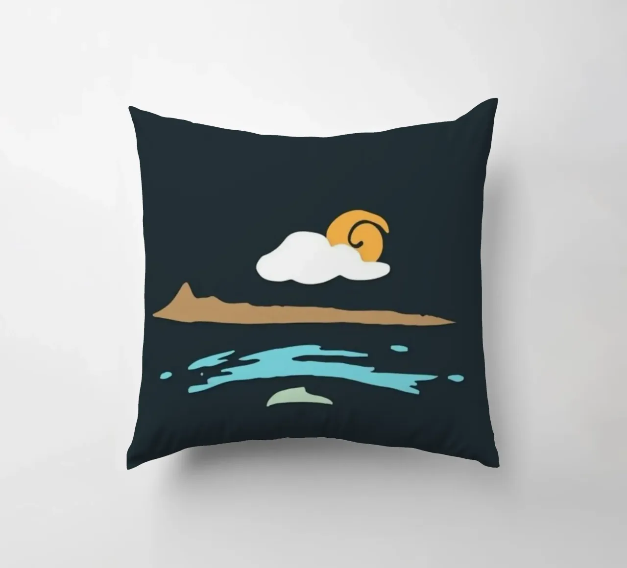 coastline scenery cuscino da prindy