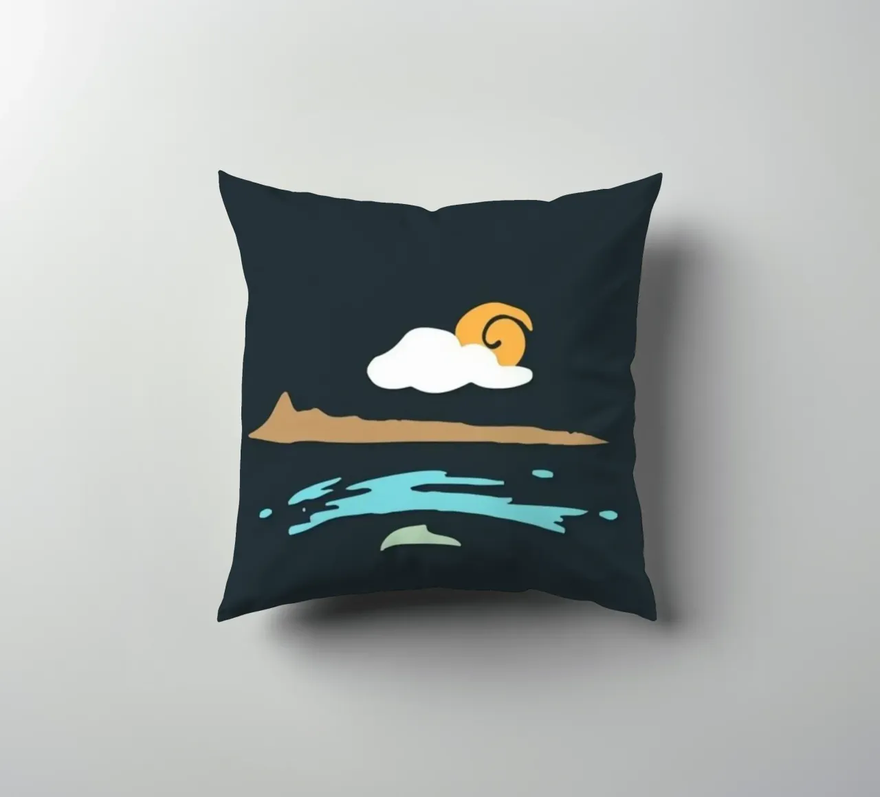 coastline scenery cuscino da prindy