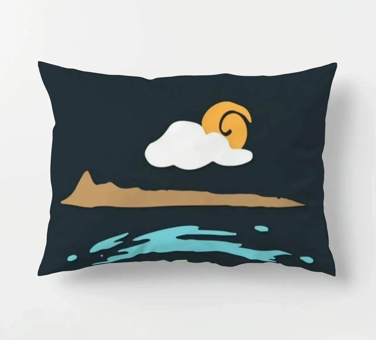 coastline scenery cuscino da prindy