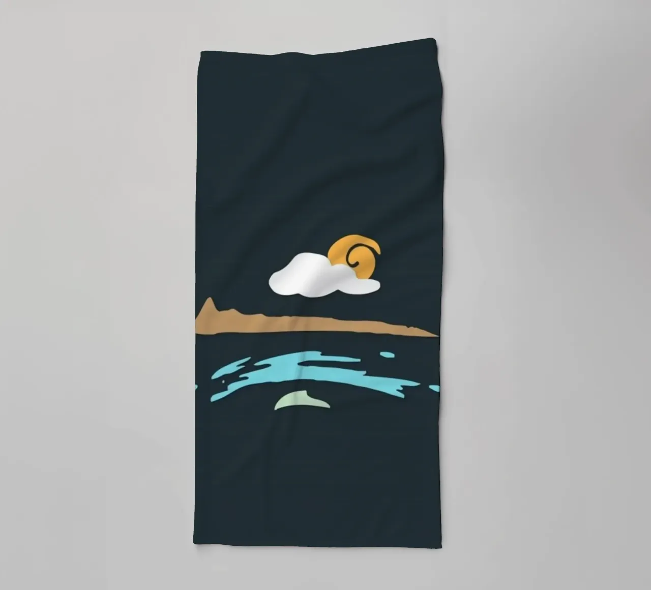 coastline scenery asciugamano da bagno da prindy