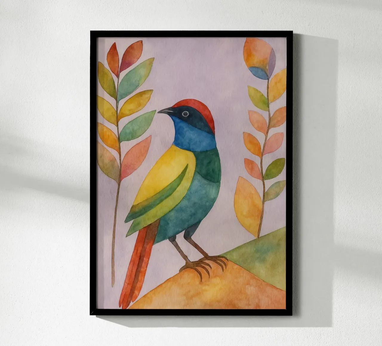 disegno di uccelli poster da Botania