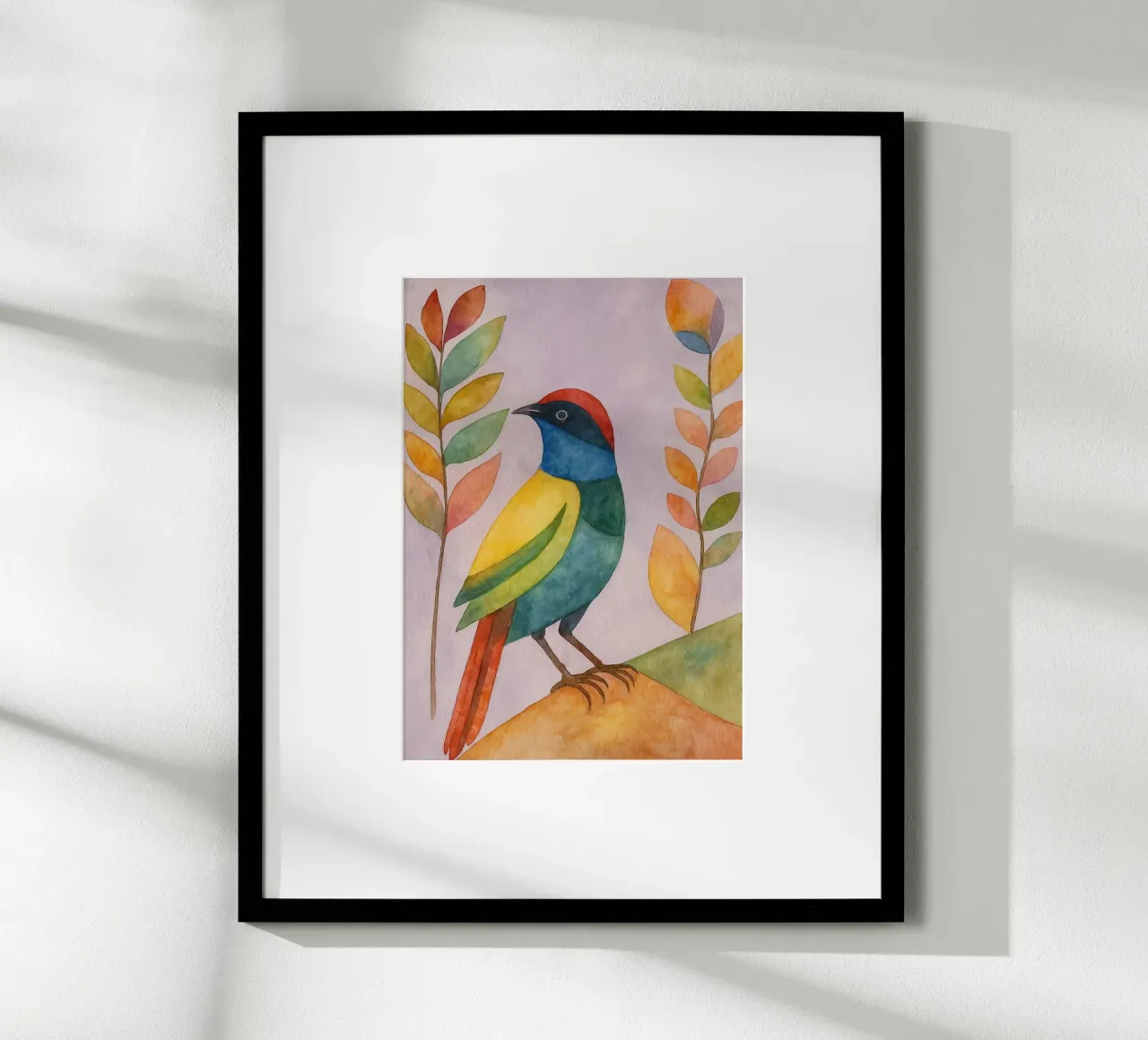 disegno di uccelli poster da Botania
