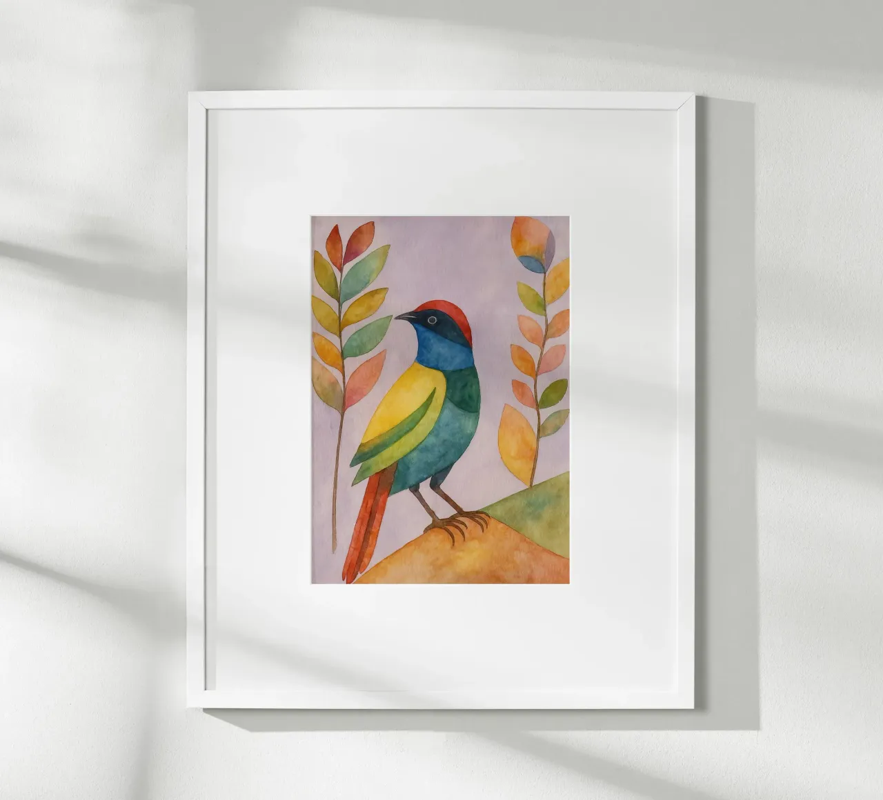 disegno di uccelli poster da Botania