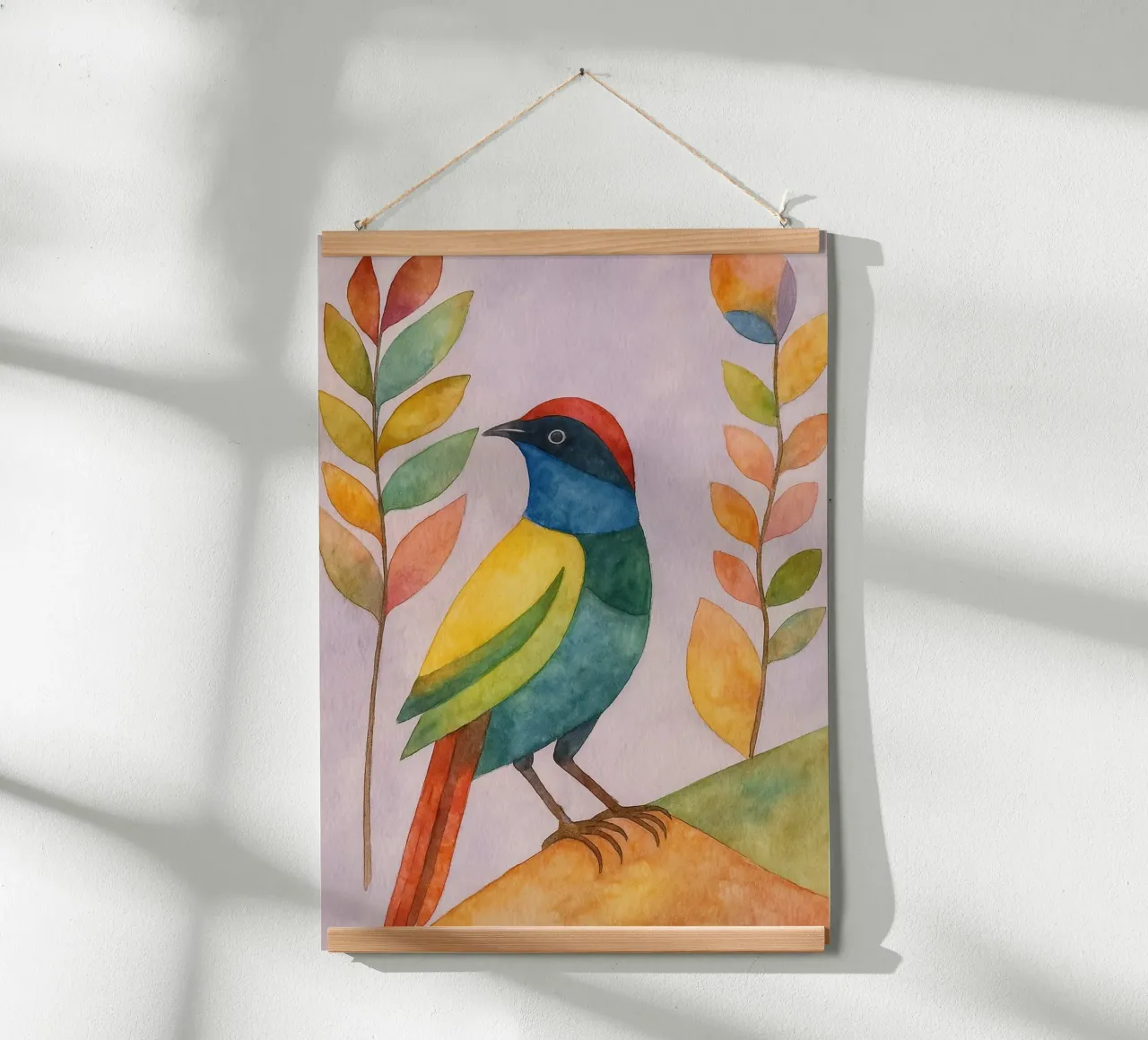 bird drawing poster by Botania