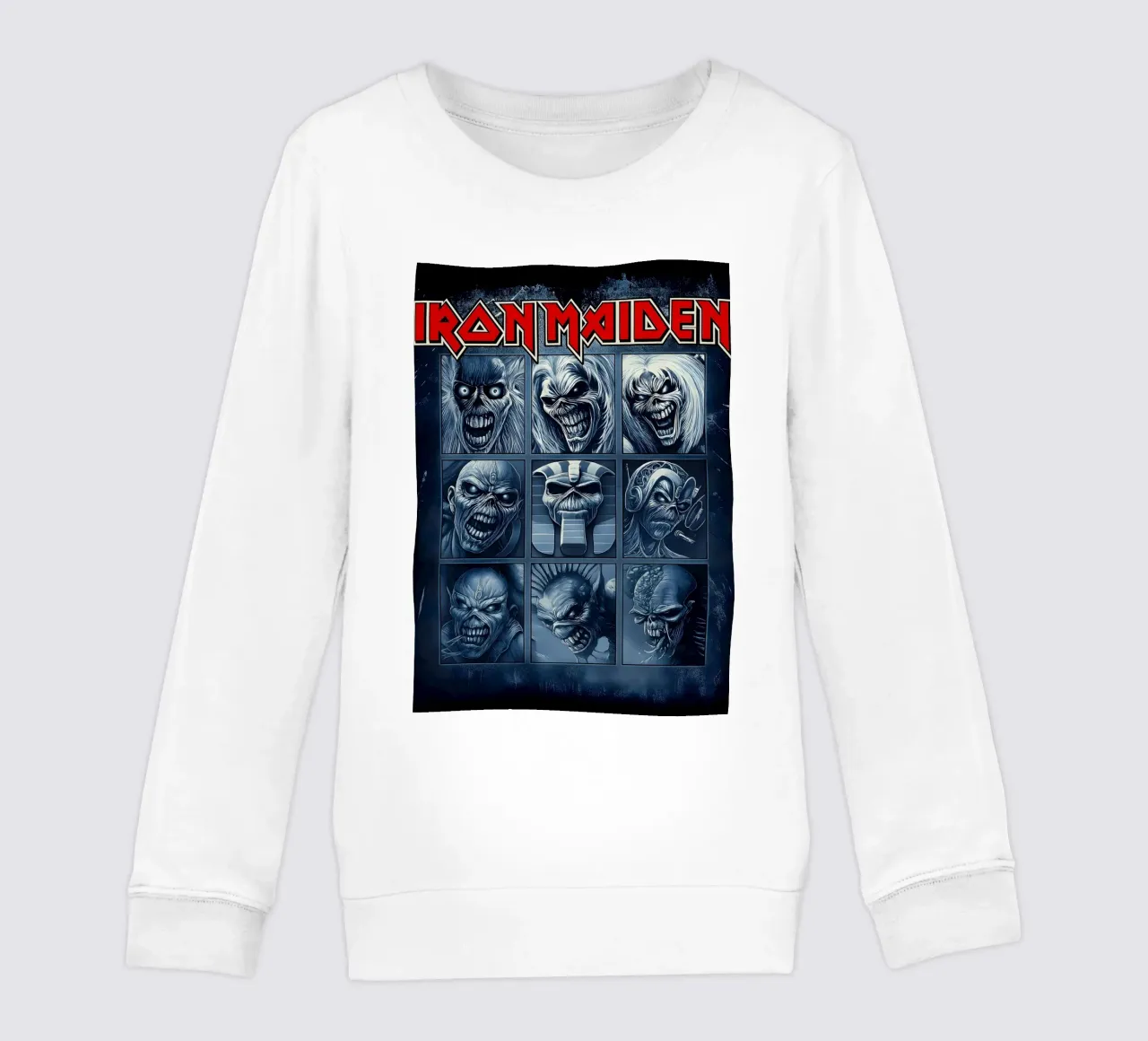 Trends International Iron Maiden - Grid Wall Poster kids sweatshirt by DGUnder