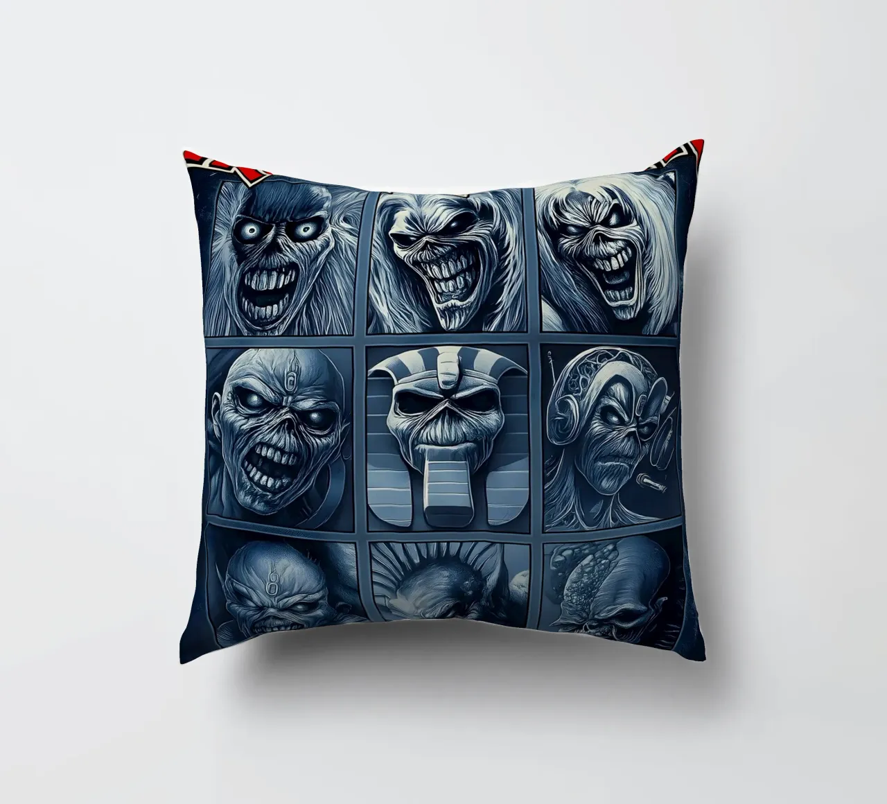 Trends International Iron Maiden - Grid Wall Poster decorative cushion by DGUnder
