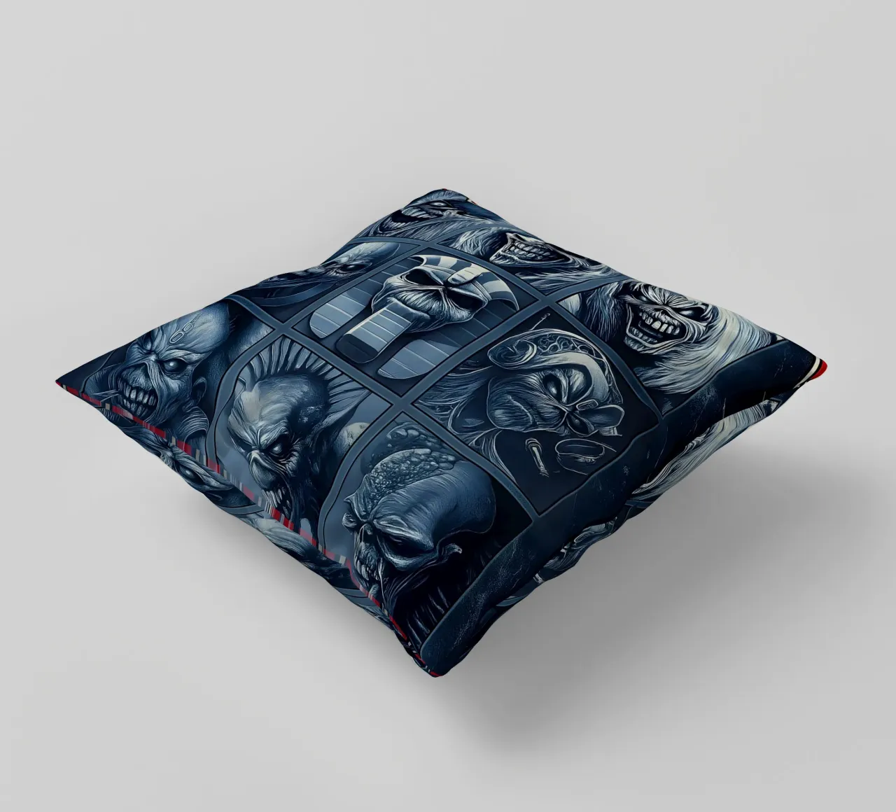 Trends International Iron Maiden - Grid Wall Poster decorative cushion by DGUnder