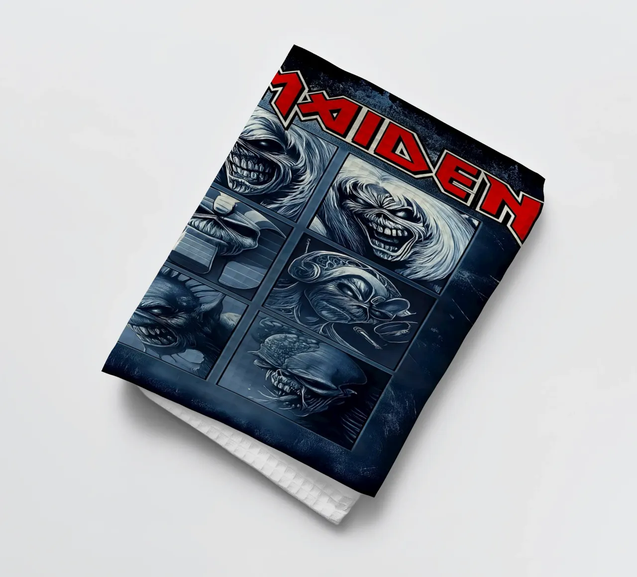 Trends International Iron Maiden - Grid Wall Poster tea towel by DGUnder