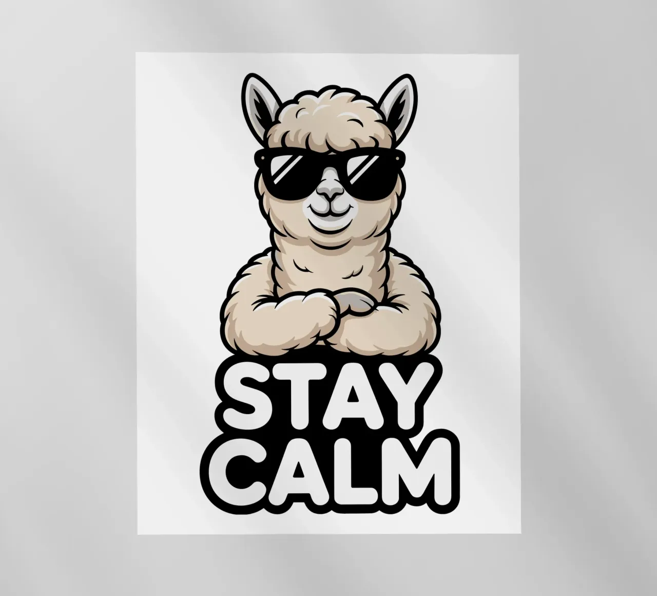 Stay Calm Alpaka pellicola backlit da Shirtfantastisch