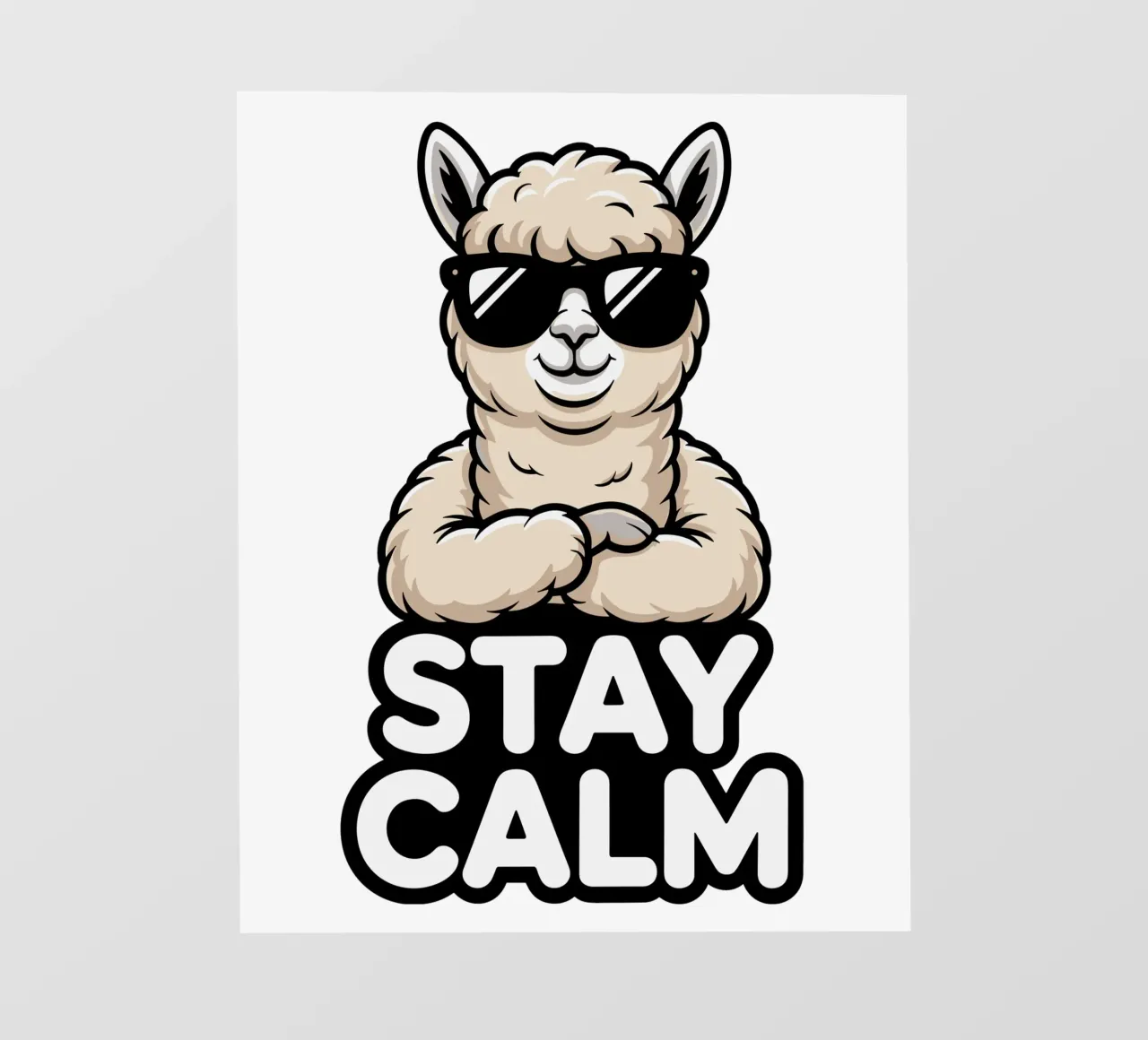 Stay Calm Alpaka pellicola backlit da Shirtfantastisch