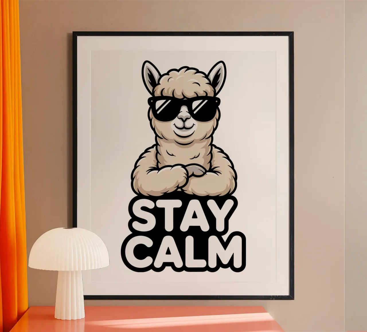 Stay Calm Alpaka Hahnemühle von Shirtfantastisch