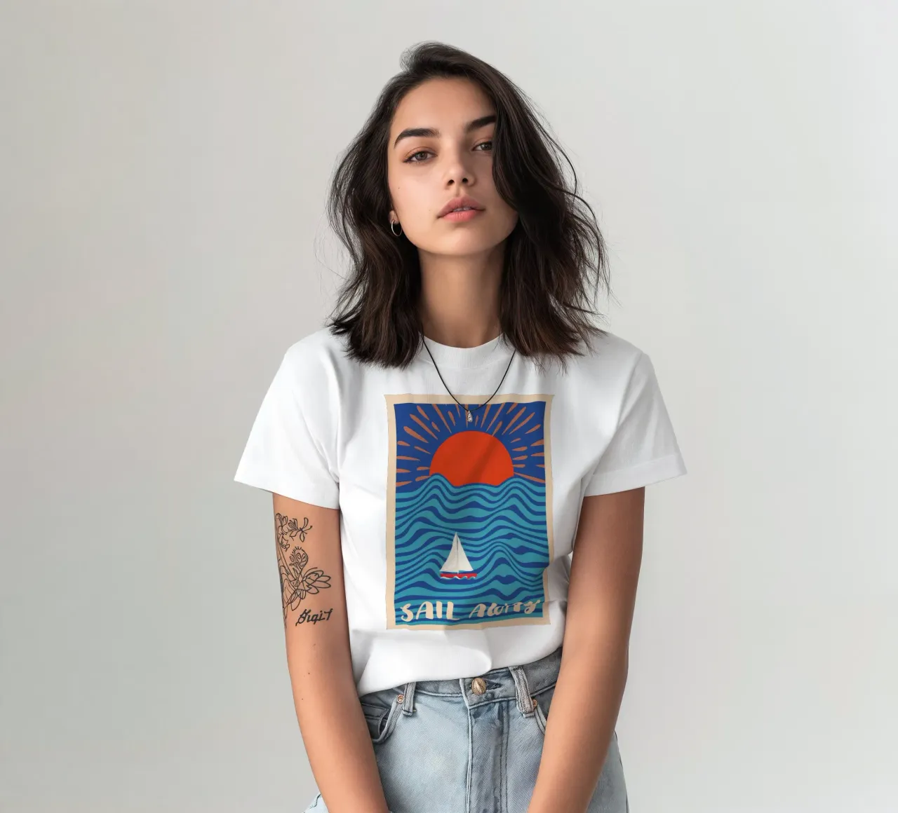 Via a vela t-shirt da Blue Water
