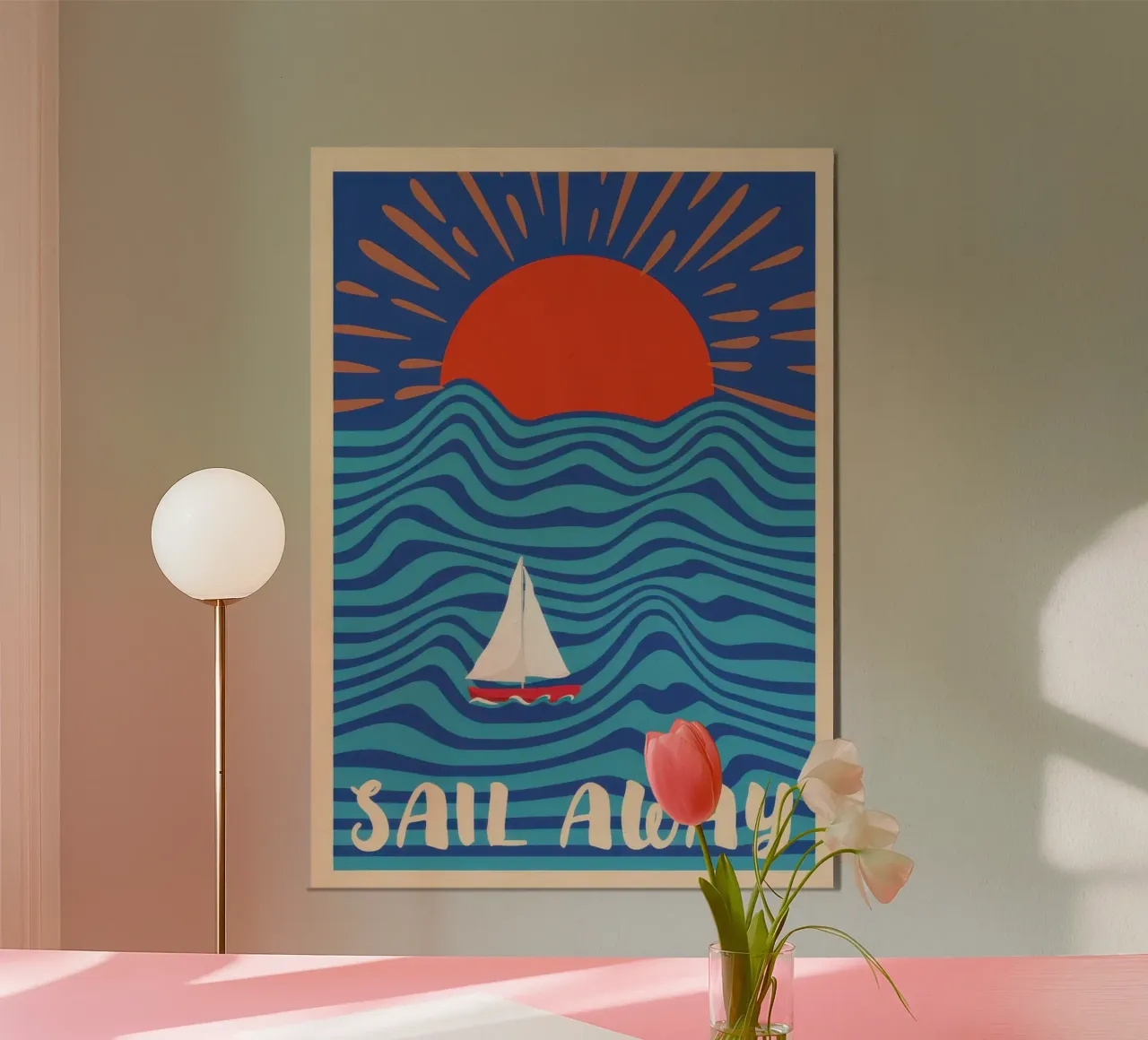 Via a vela carta hahnemühle da Blue Water