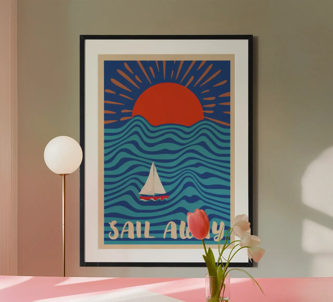 Via a vela carta hahnemühle da Blue Water