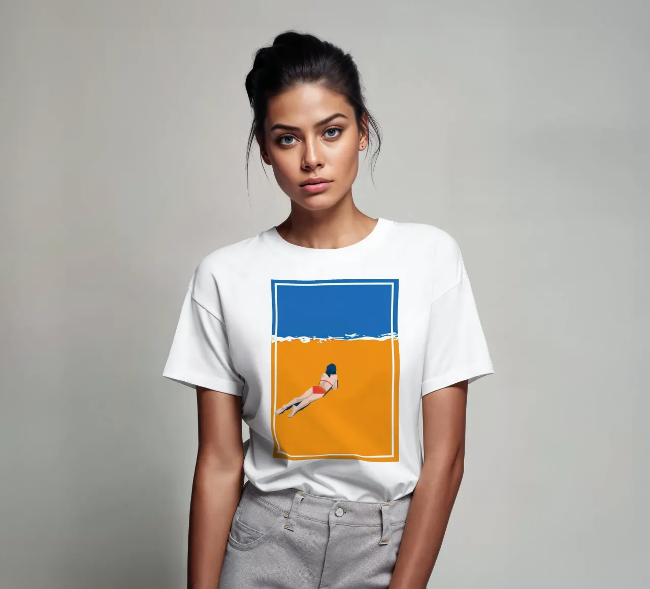 Vibrazioni estive da spiaggia t-shirt da Blue Water