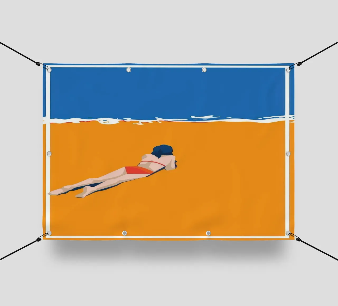 Vibrazioni estive da spiaggia telo in pvc da Blue Water