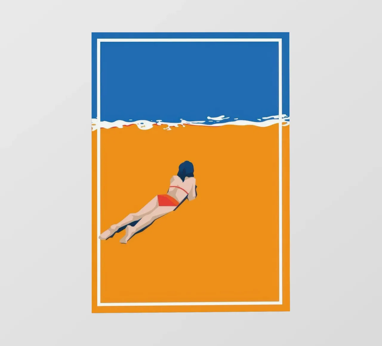 Vibrazioni estive da spiaggia telo in pvc da Blue Water