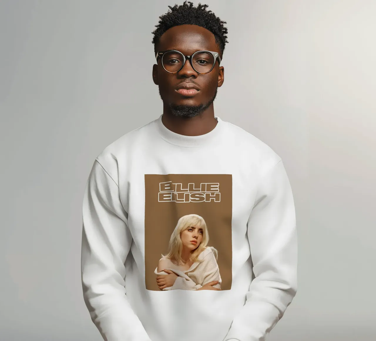 Billie Eilish stampa 52 felpa da AudioLibrary